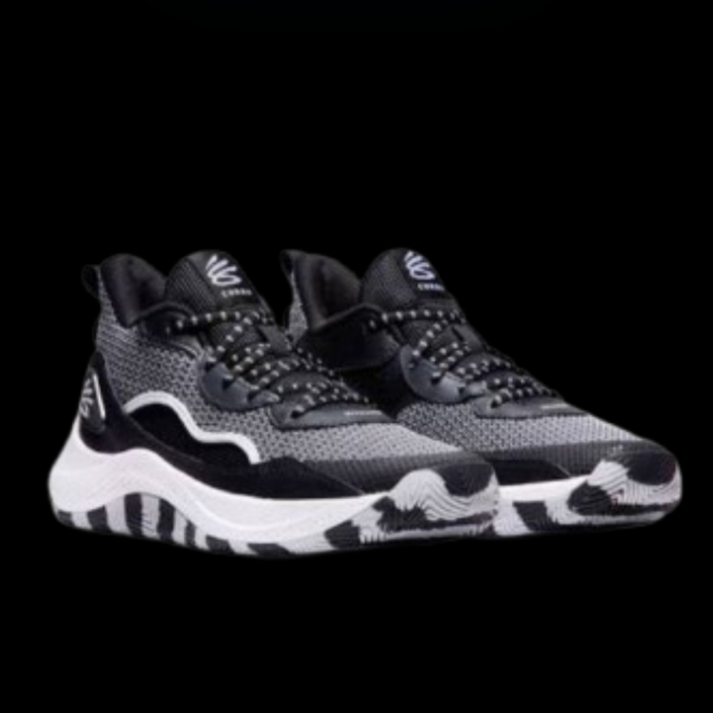 Under Armour Curry 3Z 24 Mens Size 10 Black Halo Grey
